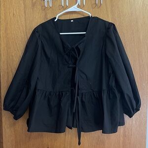 Elegant Black Women's Top